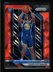 JACOB EVANS III 2018/19 PANINI PRIZM #212 ROOKIE RED ICE PRIZMS AX1519