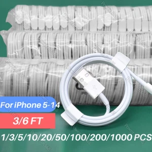 USB Charger Cable Cord For Apple iPhone 7 8 X XR 11 12 13 14 Pro Max Wholesale - Picture 1 of 10