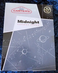 Full Box of Carters Midnight Carbon Paper in Space Age Box Dated 1960 - Picture 1 of 3