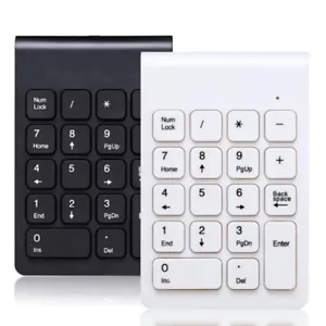 Mini 18 Keys Numeric Keypad Wireless/Wired Number Pad Keyboard for Mac Laptop PC - Picture 1 of 16