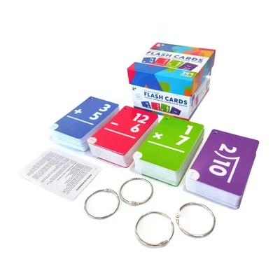 Carson Dellosa All Facts Math Flash Card Box Set (349 cards, 4 book rings, 4 - Image 1 of 4