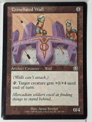 Crenellated Wall - Mercadian Masques - Magic the Gathering MTG Nice! - Image 1 of 3