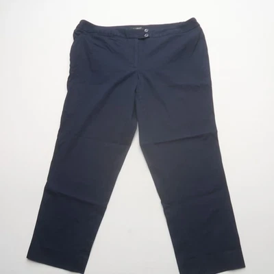 Talbots Womens Heritage Dress Pants Size 16W Blue Cotton Stretch Crop Career - Image 1 of 4