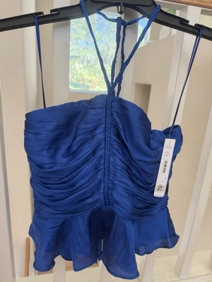 Top halter satinado, mujer talla M, nuevo con etiqueta Foto 1 de 3