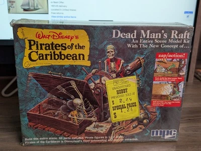 MPC Pirates Of The Caribbean Dead Mans Raft Model Kit Sealed Excellent - Image 1 of 3