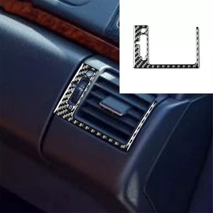 Carbon Fiber Copilot Dashboard AC Air Vent Outlet Frame For E-Class W210 96-02 - Imagen 1 de 11