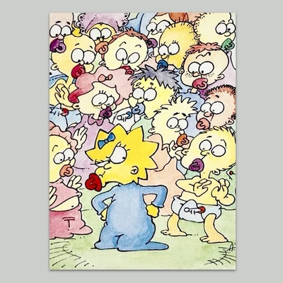 The Simpsons Vintage CHASE ART Trading Card Bongo Comics Memorabilia Merchandise - Image 1 of 4