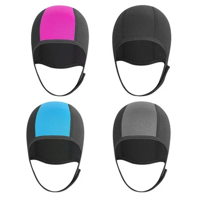 Sombrero de natación con correa de neopreno para la barbilla de 2,5 mm sombrero de natación con correa ajustable para la barbilla Foto 1 de 4