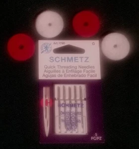 Schmetz Quick Threading Singer Featherweight/Nähmaschinennadeln & Spulenfilz - Bild 1 von 1