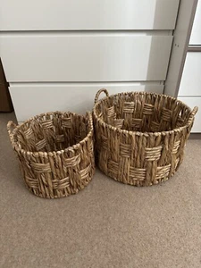 Bloomingville Set of 2 Handwoven Baskets - Picture 1 of 4