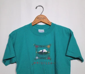Vintage Whistler Ski Mountain T-Shirt Single Stitch Great Graphics Size Medium - Picture 1 of 8