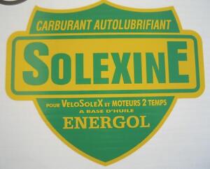 1 AUTOCOLLANT  SOLEXINE Energol  PM   45 X 40 SOLEX VELOSOLEX PEUGEOT MBK