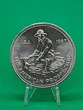 1987 Engelhard American Prospector Vintage Silver Round - 1 oz. pure .999 silver
