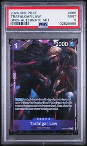 2024 One Piece - OP-09 - Trafalgar Law - Alt Art SR - #069 - PSA 9 - Picture 1 of 2
