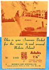 Souvenir Lake Rotorua Crusie Ticket Brochure Mokoia Island Ngaroto New Zealand