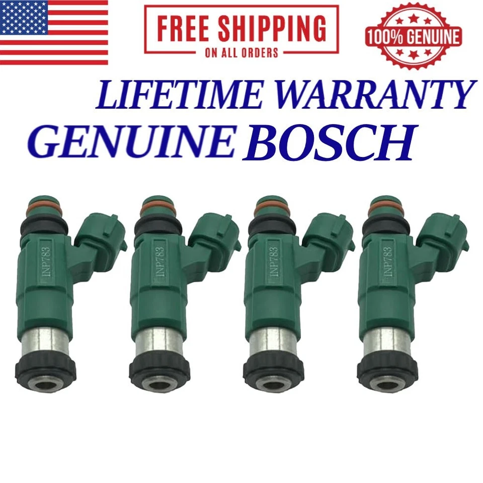 Nuevos inyectores de combustible OEM Bosch 4X para Mazda Protege Protege5 2001-03 2,0 L I4 Foto 1 de 4
