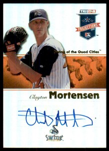 2008 TRISTAR PROjections Autographs Reflectives Orange #255 Clayton Mortensen /5