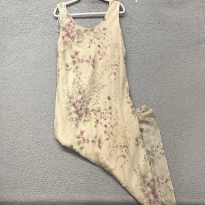 Vtg Kathy Roberts Dress Womens 18 Cream Floral Whimsical Fairy Cottagecore - Picture 1 of 11