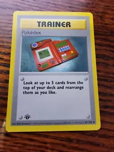 Pokemon Card - 1st Edition Pokedex Base Set (Shadowless) 87/102 - Picture 1 of 4