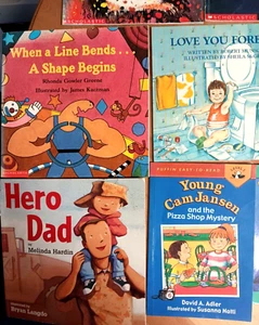 Lot of 12 Scholastic Kids Childrens Story Books Paperback Hero Dad,Fancy Nancy - Picture 1 of 4