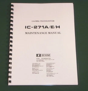 Icom IC-271A/E/H Service Manual: w/Full Size Original Format 12" X 36" Diagrams! - Picture 1 of 1