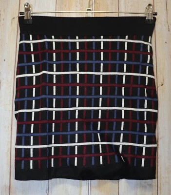 女式短黑色组合 BCBGeneration 针织迷你裙 S 码全新带标签全新 $88 — 第 1/2 张图片