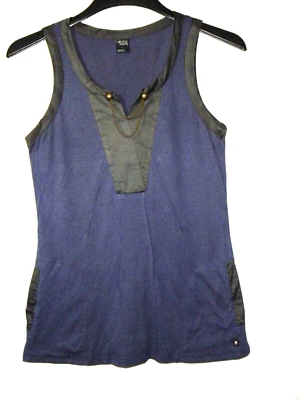 Camiseta sin mangas Gentle Fawn para mujer M púrpura gris adornada Scoop-V sin mangas Foto 1 de 4