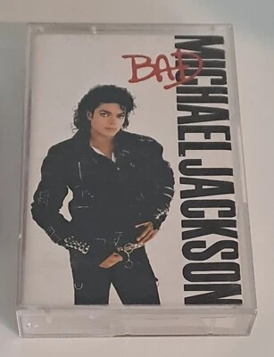 Michael Jackson - Bad - Cassette Tape Album - 1987 Epic- 10 Great Tracks - Image 1 of 4