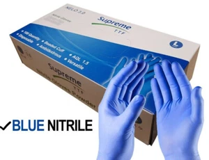 Disposable Nitrile Gloves Powder Latex Free MULTI PURPOSE Box of 100 S M L XL - Picture 1 of 3