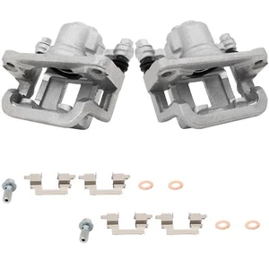Rear Pair For Nissan Rogue Select single piston Brake Calipers w/ Bracket Kits - Picture 1 of 10