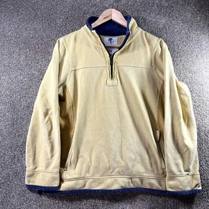 Fat Face The Airlie Sweatshirt Men's 12 Yellow Long Sleeve 1/4 Zip Pullover - Picture 1 of 12