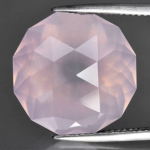 💎 Cuarzo rosa rosa natural corte rosa personalizado de 20,94 quilates - gema de Brasil sin tratar - Imagen 1 de 4