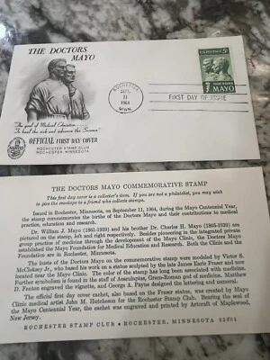 Rare Black Photo Rochester Stamp Club - The Doctors Mayo, Sept 11, 64 - Image 1 of 4