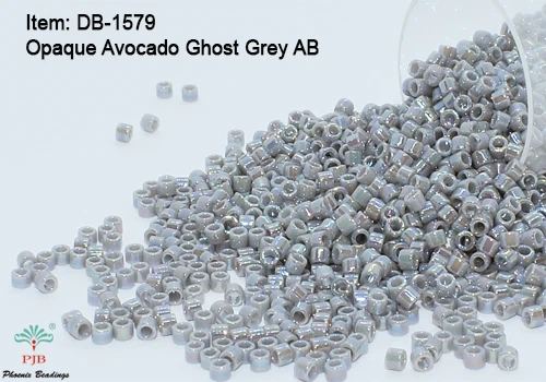Miyuki Delicas 11/0 Opaco Aguacate Fantasma Gris AB Semillas Cuentas DB-1579 Foto 1 de 1