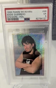 1999 Panini Wcw/nWo Eddie Guerrero Stickers Foil #46 Psa 5 Pop 2 Rc - Picture 1 of 7