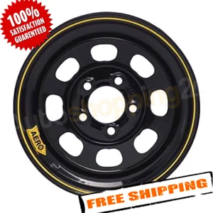Aero Race Wheels 50-104750 15x10 50 Series Black Roll-Formed Race Wheel - Picture 1 of 2