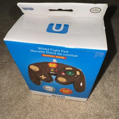 Nintendo Wii DONKEY KONG Controller Wired Fight Pad 085-006 BRAND NEW SEALED - Image 1 of 4