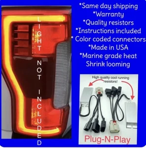 2017 - 2019 Ford F250 F350 Taillight Conversion Halogen To LED Plug And Play - Picture 1 of 5