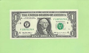 1999 ..UNCIRC $1 F 1357 2170 H .... 1999 $1 F-H NICE NOTE FRN - Picture 1 of 2