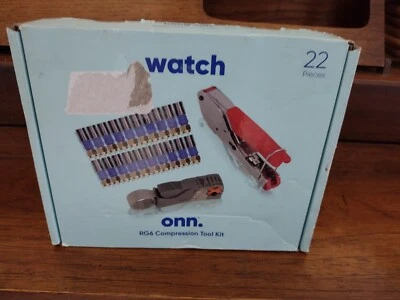 Kit de herramientas de crimpadora de cable coaxial para kit de herramientas de compresión coaxial Rg6 Foto 1 de 3