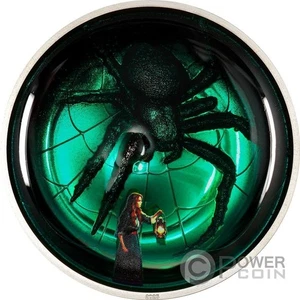 ARACHNOPHOBIA Phobias Spinne 2 Oz Silber Münze 10$ Cook Islands 2025 - Bild 1 von 3
