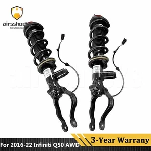 Pair Front Right Left Shock Strut Assembly For 2016-2022 Infiniti Q50 Q60 AWD - Picture 1 of 9