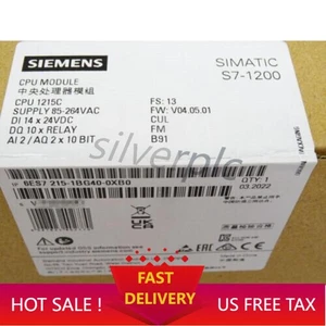 New Siemens 6ES7215-1BG40-0XB0 6ES7 215-1BG40-0XB0 SIMATIC S7-1200 CPU 1215C - Picture 1 of 2