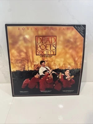 Dead Poets Society (Laserdisc 1989) Robin Williams 2 Disc Set Foto 1 de 4