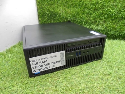 HP ProDesk 400 G2.5 SMALL i7-4790S FAST PC 120GB SSD Windows 10 TOWER READY 4GB - Image 1 of 2