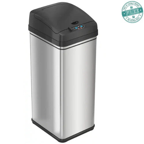 iTouchless 13 Gallon Sensor Kitchen Trash Can with Odor Filter - Image 1 of 1