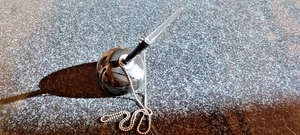 Vintage Esterbrook DB 113 "Acht Kugel" Schreibtischgarnitur mit Kette RESTAURIERT! - Bild 1 von 11