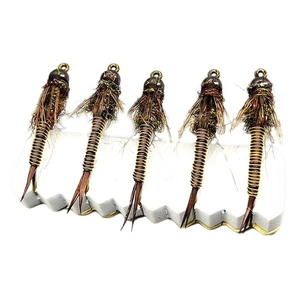 Strong High Carbon Steel Fly Fishing Hook Nymph for Trout Bass Grayling - Picture 1 of 13