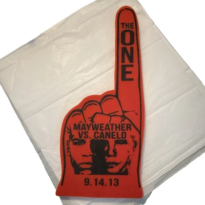 'The ONE' Mayweather vs Canelo 9-14-13 Boxing Promo Jumbo Foam Finger RARE - Image 1 of 4