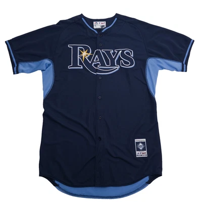 Tampa Bay Rays Cool Base Jersey Men’s Size 46 Large Navy Blue Majestic - Image 1 of 4